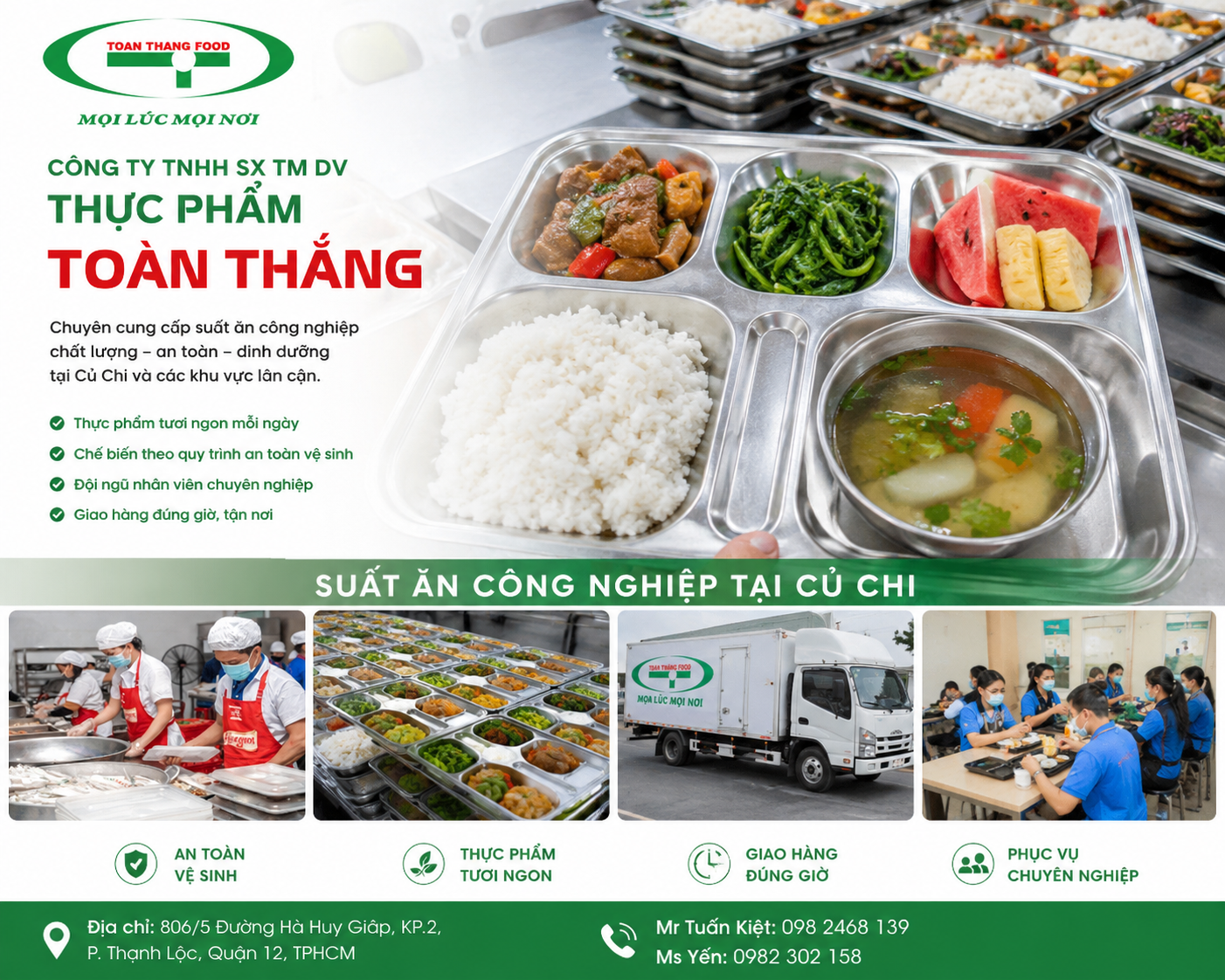 Suất ăn công nghiệp củ chi